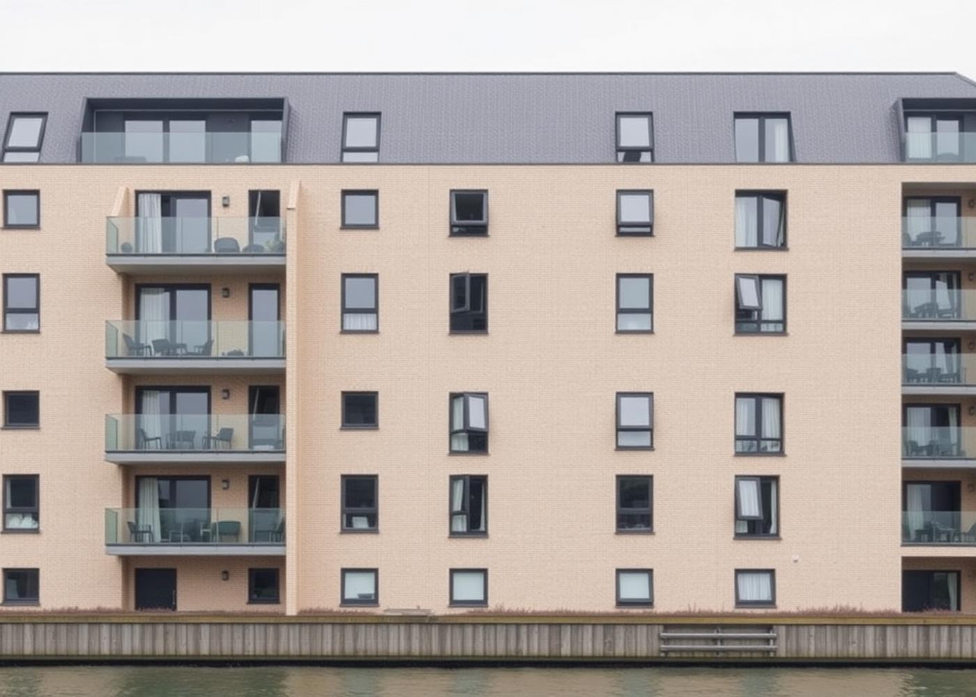 Modern Dutch new-build apartment architecture